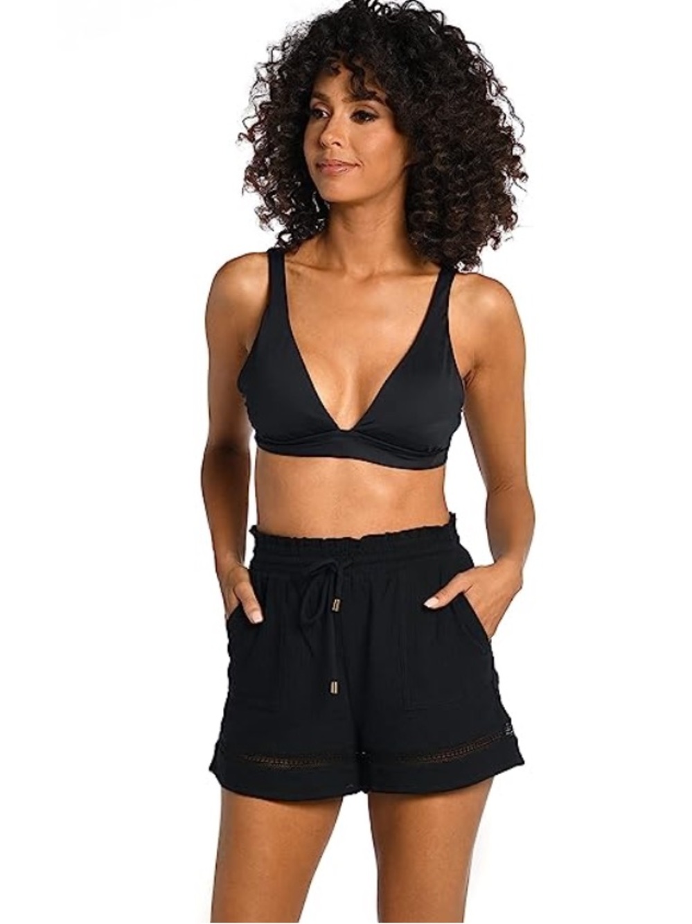 La Blanca Seaside Beach Cover Up Shorts Size S